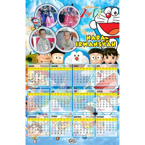 Download now jual hiasan dinding kayu shabby chic motif bunga sakura baa3 kota depok dekardekor tokopedia. 15+ Contoh Kalender Foto Doraemon - Gambar Kitan