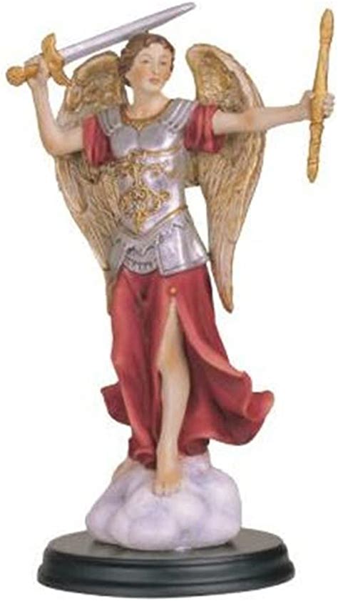 Amazon Com Archangel Michael Holy Figurine Religious Miguel Saint Santo St Statue Home