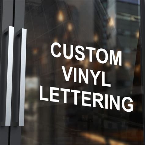 Custom Vinyl Lettering Various Sizes NapNameplates Com