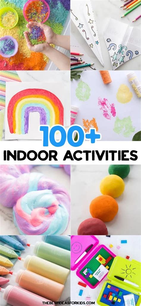 100 Indoor Activities For Kids With Free Printable The Best Ideas