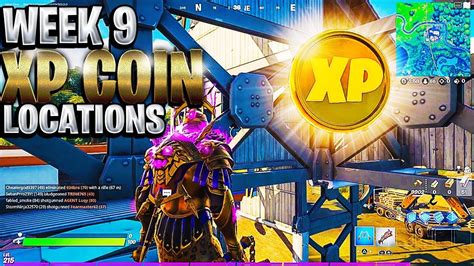 All Xp Coin Locations For Season 5 Week 9 Fortnite Week 9 Xp Coin
