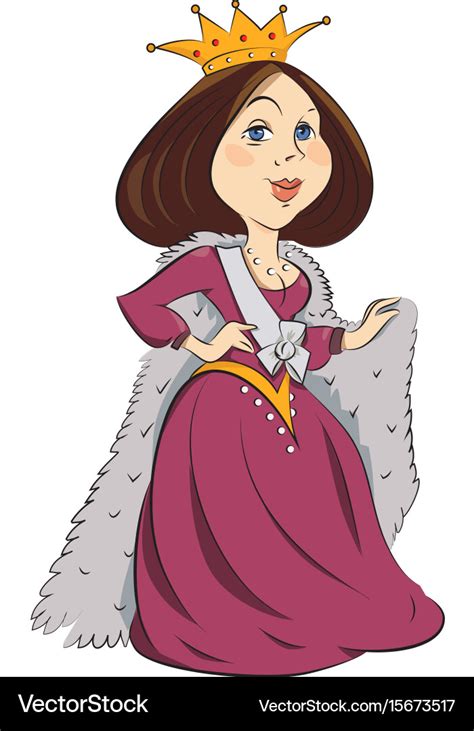 Cartoon Queen With Crown