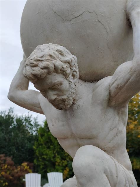 Phenomenal Large Statue Of Atlas Etsy