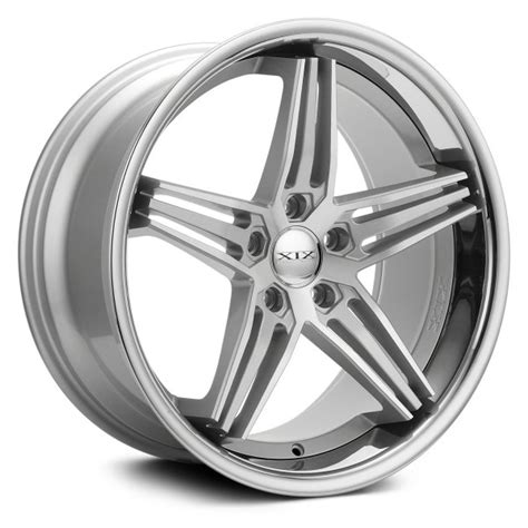 Xix Exotic X63 Wheels Silver With Machined Face And Ss Lip Rims