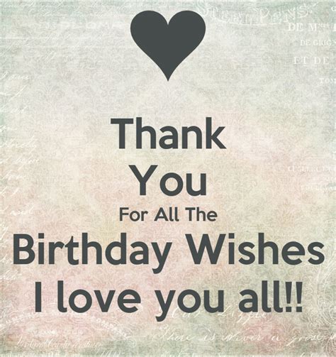 Thank You All Images For Birthday Wishes