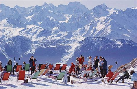 Slim Aarons Cortina Dampezzo Italy Limited Edition Estate Stamped