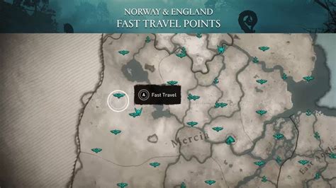 Norway England Fast Travel All Locations Only Map Assassin S Creed