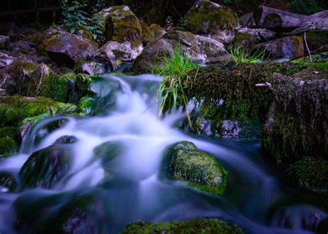 Fond Décran Paysage Cascade Roche La Nature Réflexion Herbe