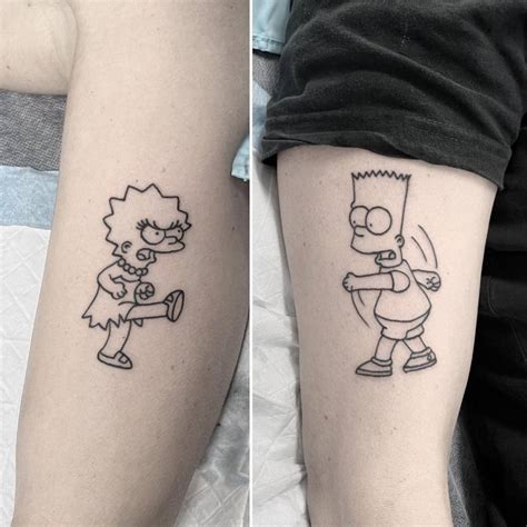 The Best 10 Tatuaje De Los Simpson Para Hermanos Bizcarwasurd