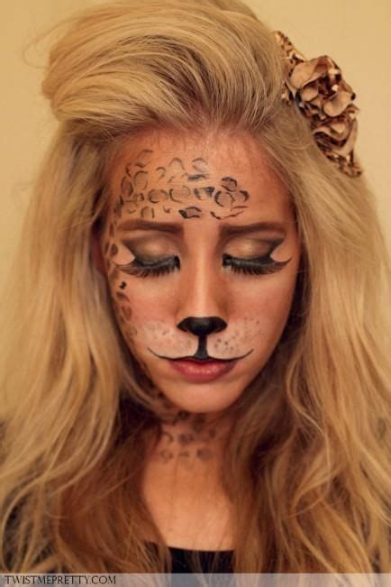 Leopard Makeup And Hair Costume Halloween Halloween Look Leopard
