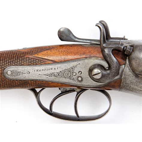 English Champion 12 Gauge Side By Side Exposed Hammer Shotgun Cowans