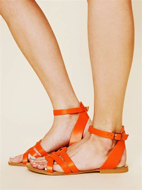 Buy Womens Orange Sandals In Stock