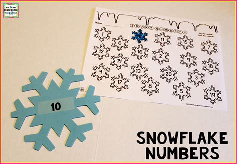 Snowflake Math Freebies The Kindergarten Smorgasboard