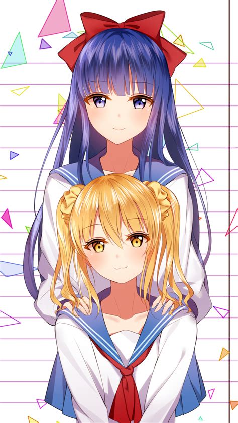 Download Wallpaper 720x1280 Pipimi Pop Team Epic Popuko Cute Anime