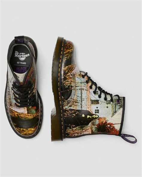 1460 black sabbath lace up boots in multi dr martens