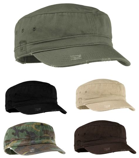Mens Low Profile Military Style Cap Hat Worn