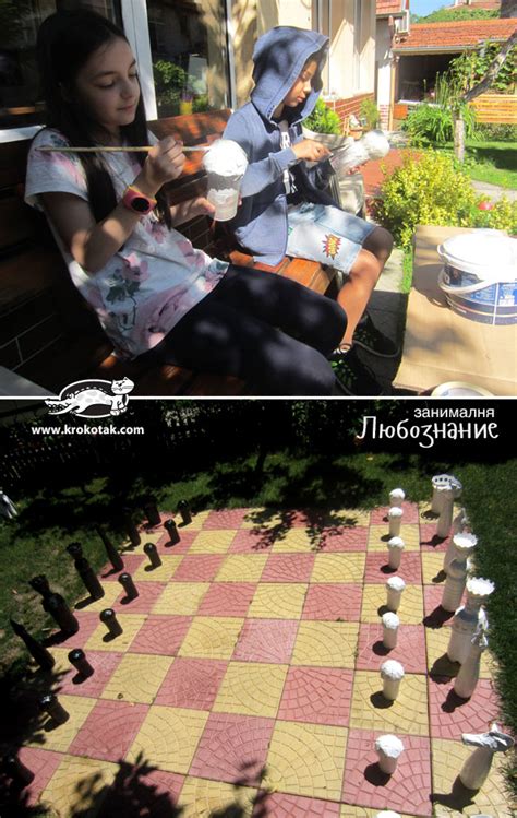 This easy to setup outdoor game is a beautiful addition to landscaping and perfect for entertaining! krokotak | DIY Giant Chess Set
