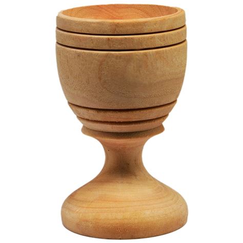 Olive Wood The Lords Supper Communion Cup From Bethlehem
