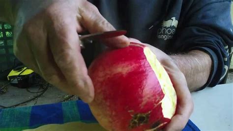 How To Open A Pomegranate Easily Youtube