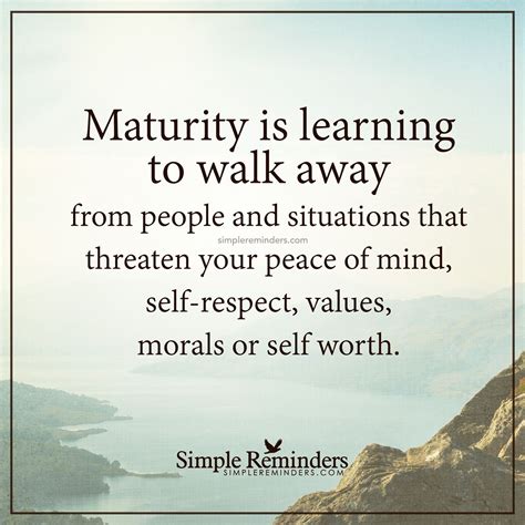 maturity is by unknown author words motivational quotes inspirational words