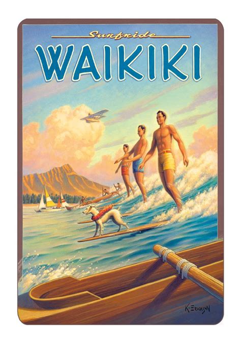 Hawaiian Vintage Boxed Postcards Set Of 10 Kerne Erickson Collection