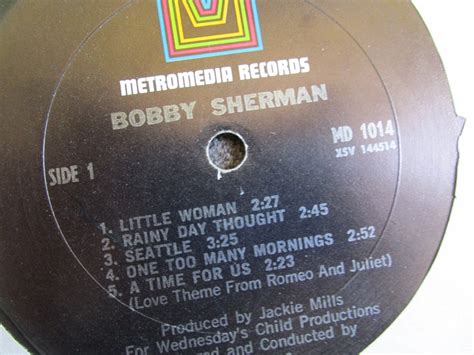 Teen Idol Bobby Sherman Vintage Vinyl Record Etsy