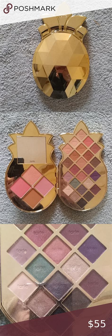 Tarte Pineapple Palette Big And Beautiful Euc Swatched Or Tried 5 Colors 1x I Have So Much