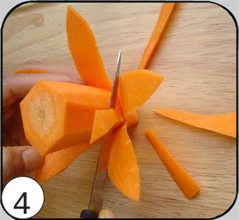 How To Diy Pretty Carrot Flowers For Dish Garnish Diy Tutorials