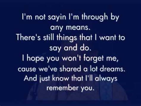 By jarryd james from the triple j hottest 100, vol. George Strait - I'll Always Remember You (Lyrics) - YouTube
