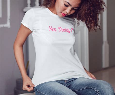 Yes Daddy Shirt Ddlg Clothing Sexy Slutty Cute Funny Submissive Naughty Bachelorette Party Gag