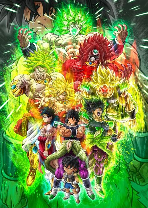 Broly Poster By David Onaolapo Displate In 2022 Dragon Ball Art Goku Anime Dragon Ball