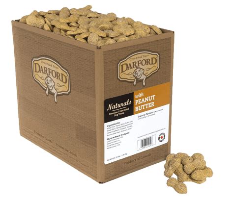 Darford Dog Naturals Peanut Butter Mini Treats 12lb Bulk