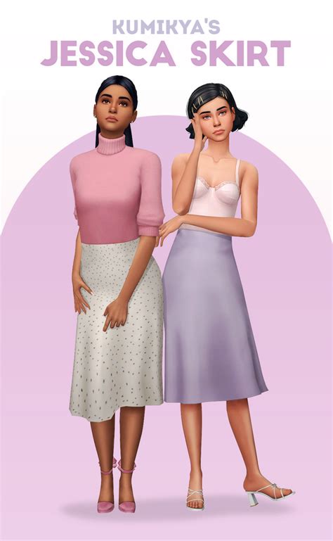 Jessica Skirt Kumikya On Patreon Sims 4 Dresses Sims 4 Sims 4