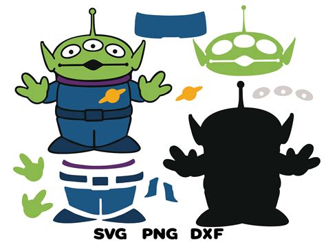 Toy Story Alien Svg Alien cut file Cricut SVG PNG DXF | Etsy