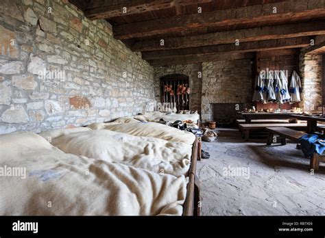 Restored Barracks At Old Fort Niagara State Park Stock Photo Alamy