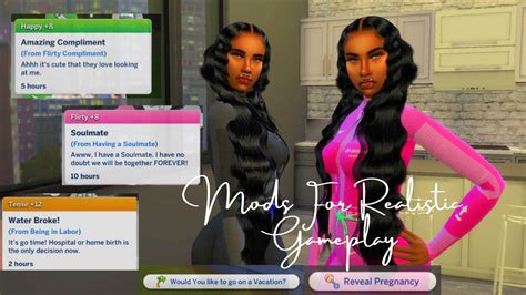 10 Must Have Mods For Realistic Gameplay 2022 The Sims 4 Youtube