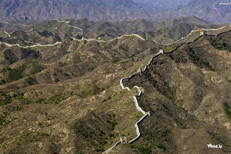 Great Wall Of China From Satellite View