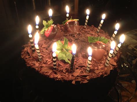 Chocolate Birthday Cake Gratis Stock Bild Public Domain Pictures
