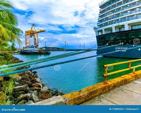 Port Limon Seaport In Costa Rica Editorial Photo Image Of Coconut