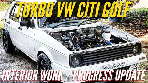 Volkswagen Mk1 Citi Golf Modified 20l 8v Turbo Fitting The