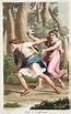 Eco e Narciso o Eco e Narciso, libro III, illustrazione da Ovidio delle ...