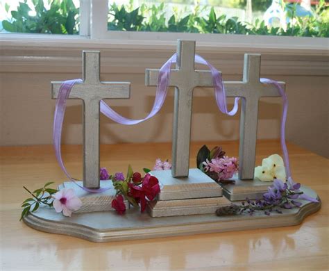 Cross And Flowers Easter Tradition Easter Decorations Christian