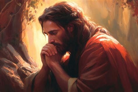 Jesus Praying In The Garden Of Gethsemane Painting