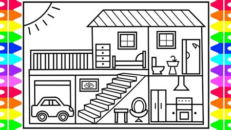 How To Draw An Easy House In 2021 House Drawing For K