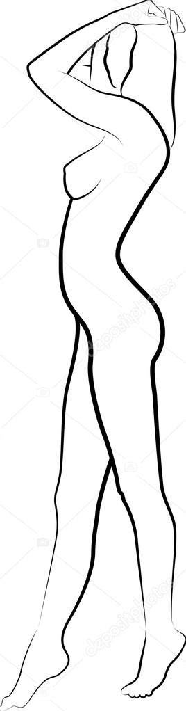 Naked Woman Stock Vector By Mtmmarek