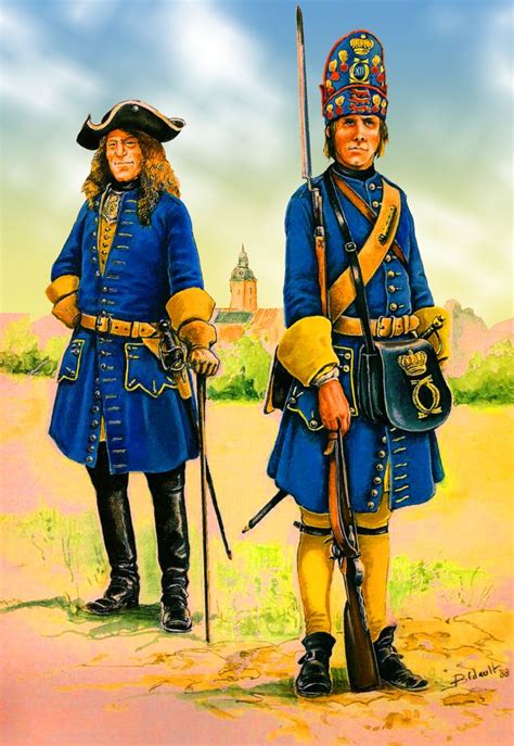 King Charles Xiis Swedish Grenadier And Dragoon Captain