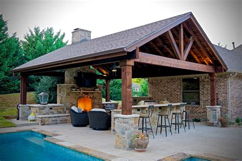 Fairview Tx Pool Cabana Fireplace Firepit And Outdoor Kitchen