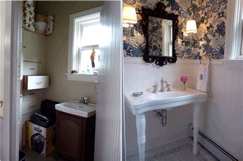 Eclectic Home Tour Bold Powder Room Wallpaper Bold Powder Room