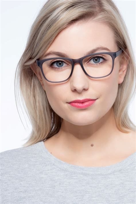 Milo Square Matte Gray Full Rim Eyeglasses Eyebuydirect