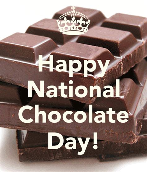 Happy National Chocolate Day Poster Darren Durman Keep Calm O Matic